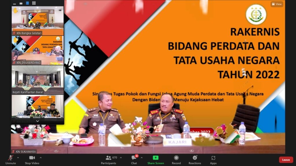 Rapat Kerja Teknis (RAKERNIS) Bidang Perdata Dan Tata Usaha Negara Tahun 2022